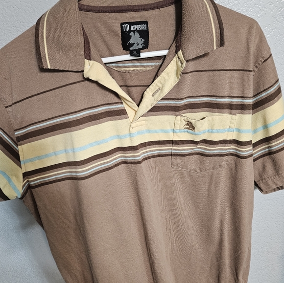 Brown Striped Shirt XL - Picture 4 of 4